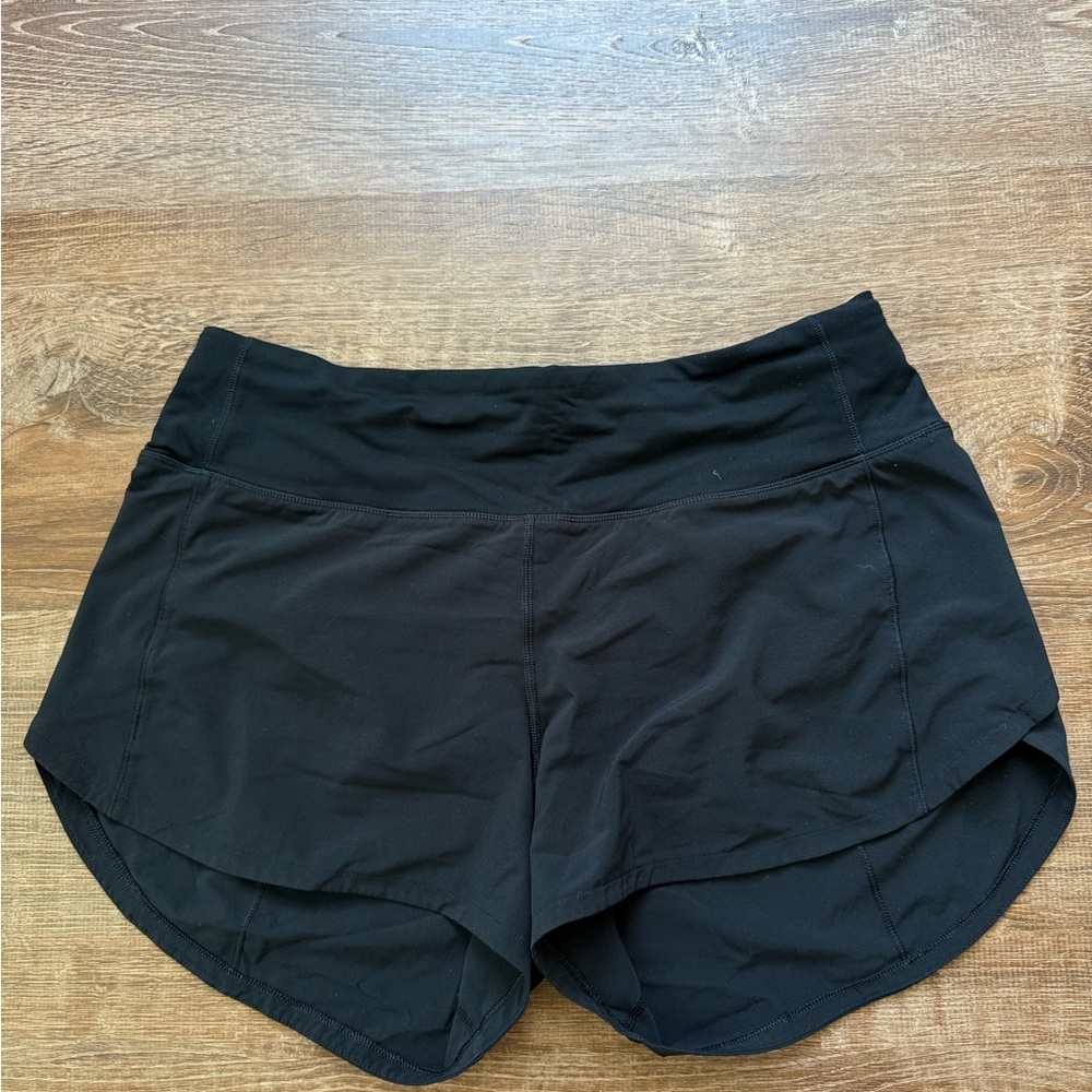 Lululemon Athletica Black Athletic Shorts Performance Fit